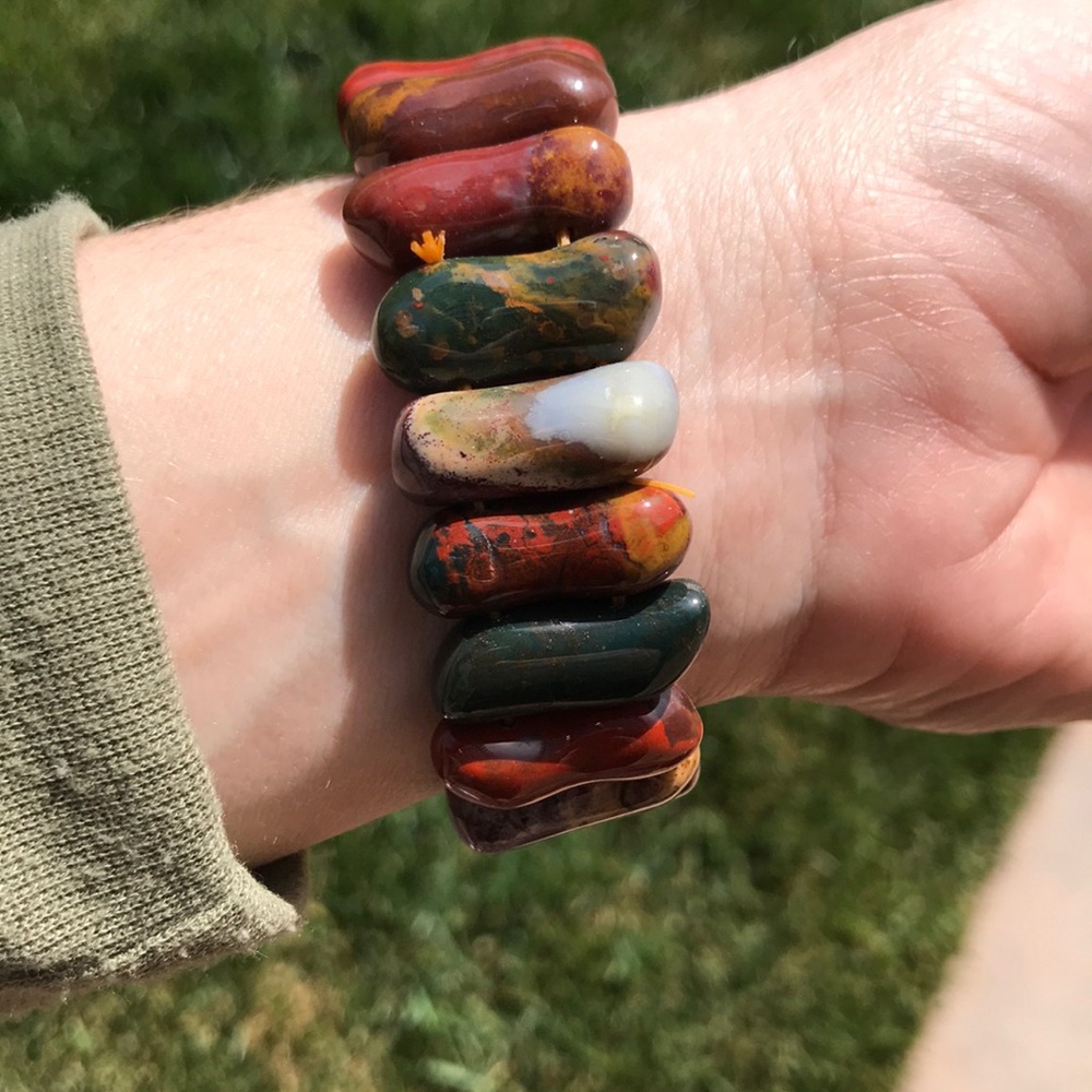 Multi-Color Stone Bracelet - Picture 2 of 5